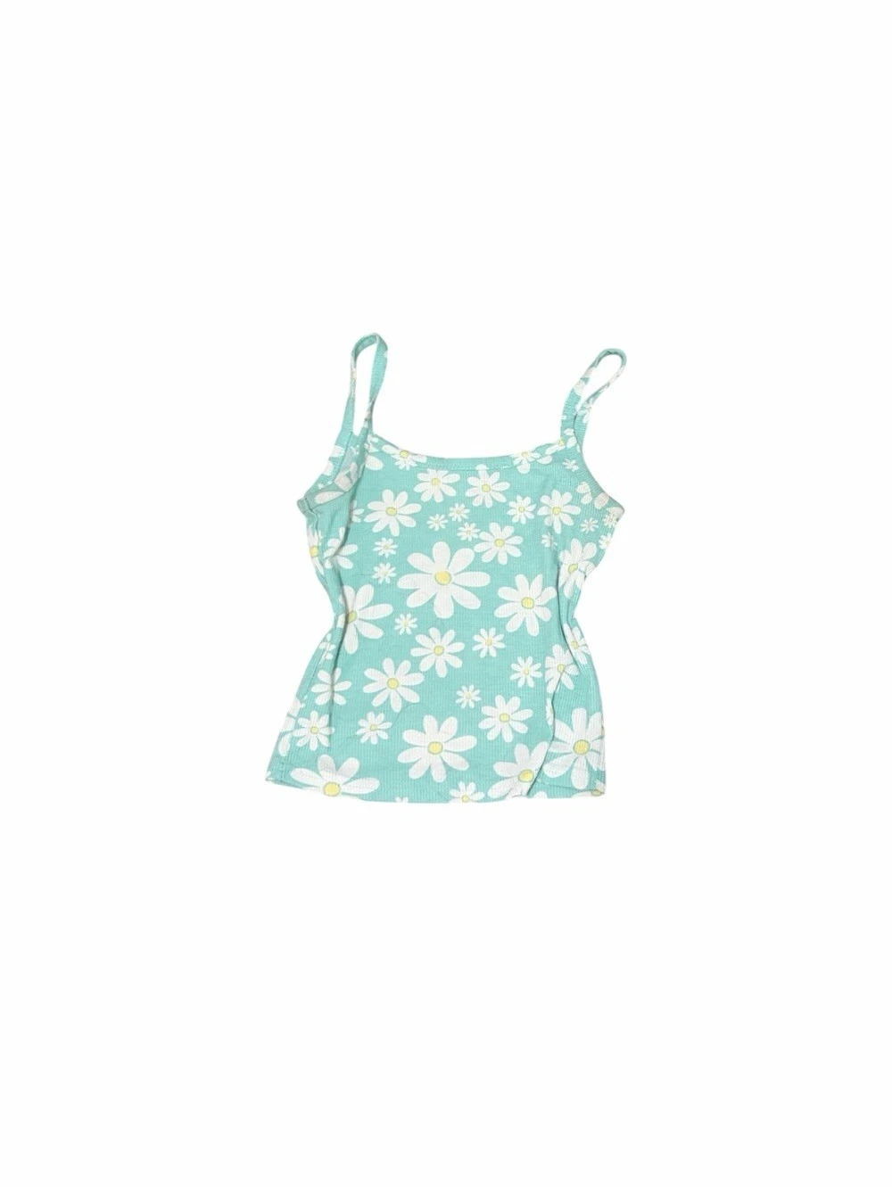 no.21 Floral Tank Top in Blue & White